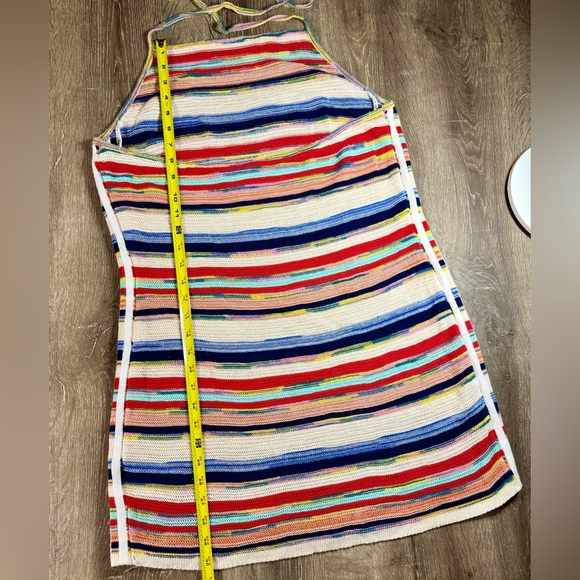 ADIDAS X KSENIASCHNAIDER Knitted Halter Dress Multicolor Stripe - Size XL - Picture 10 of 15